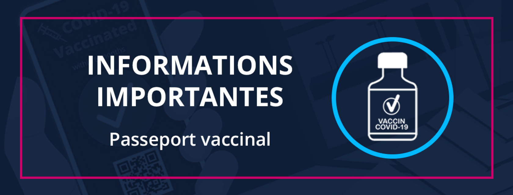 Important informations - Vaccination passport